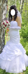 Красивое свадебное платье!Фасон - рыбка!