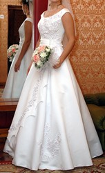 Белое свадебное платье!