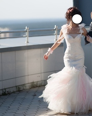 Свадебное платье размер 42-44 стиль русалка отс